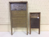 Lot of 2 Washboards Including Lg. National