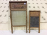 Lg. National Glass Washboard 862 & SM. National