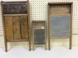 Lot of 3 Washboards Including Leader 785 by