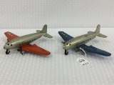 Lot of 2 Small Vintage Airplanes