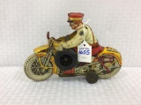 Marx Wind Up Motorcycle-In Working Order