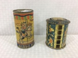 Lot of 2 Tin Banks Including