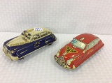 Lot of 2 Wind Up Toy Cars Including