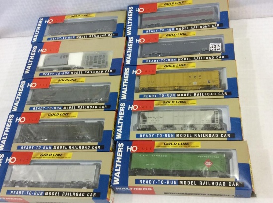 Lot of 10 Walthers HO Scale Gold Line