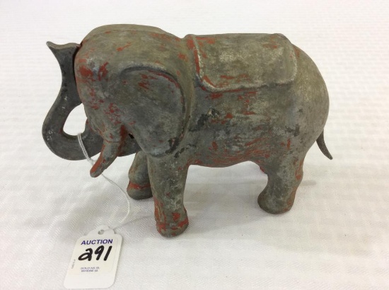 Metal Mechanical Elephant Bank (Approx. 5 Inches