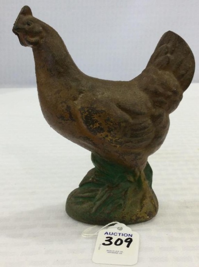 Iron Chicken Bank (Approx. 6 Inches