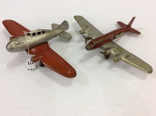 Lot of 2 Toy Airplanes Including One