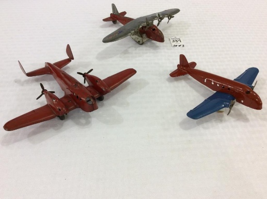 Lot of 3 Sm. Toy Airplanes (One Missing