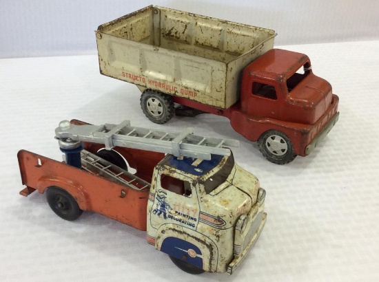 Lot of 2 Toy Trucks Including Structo Hydraulic