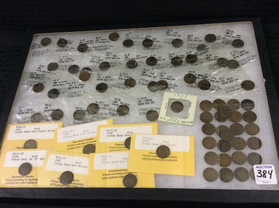 Collection of Approx. 70 Indian Head Pennies