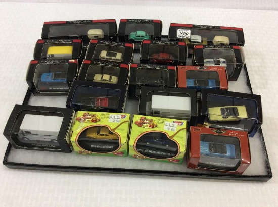 Lot of 18 1:87th Scale Die Cast Replican Vehicles