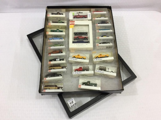 Lot of 23 Busch 1:87th HO Scale Vehicles-New in