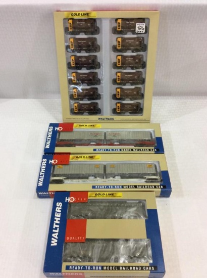 Lot of 4 Walthers GoldLine Ho Scale RR Cars-