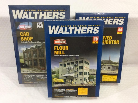 Lot of 3 Walthers Cornerstone HO Kits Including