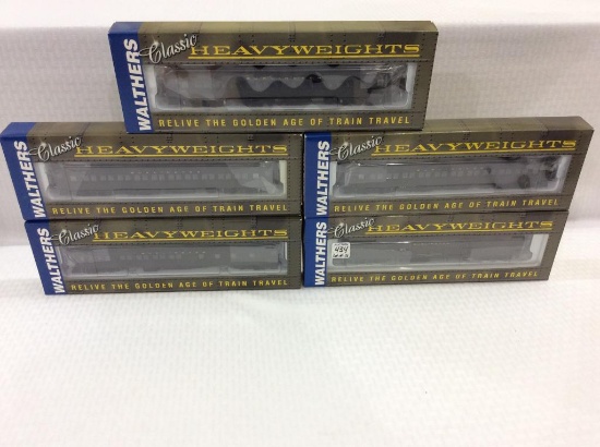 Lot of 5 Walthers Classic Heavyweights Train Cars