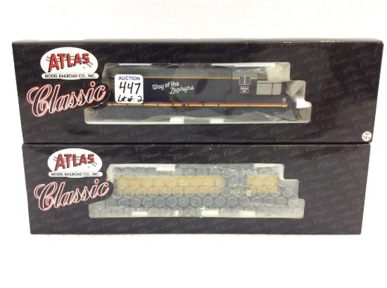 Lot of 2 Atlas Classic HO Scale Locomotives in