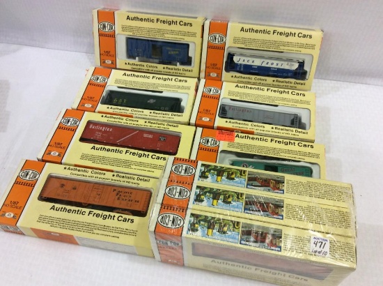 Lot of 10 Con-Cor HO Scale Authentic Freight Cars