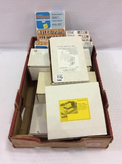 Group of HO Scale Items w/ Boxes  Including