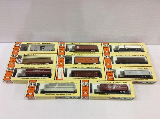 Lot of 11 Con-Cor Ho Scale Train Cars in Boxes