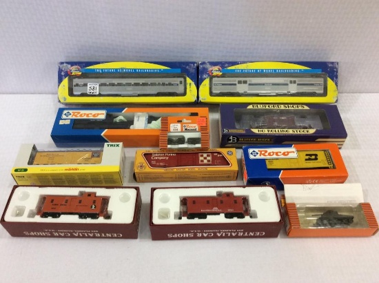 Lot of 11 Train Cars in Boxes