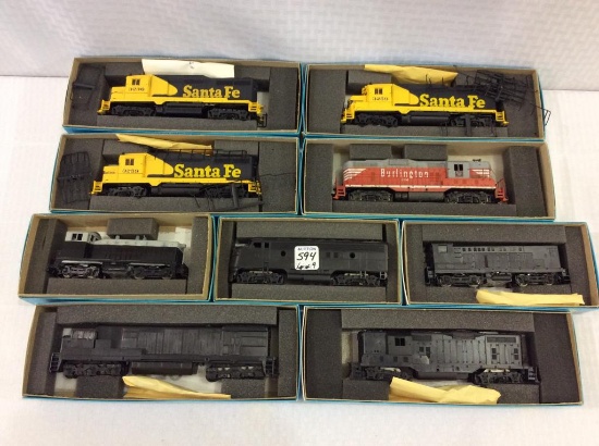 Lot of 9 Athearn HO Scale Assembled Model