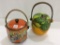 Lot of 2 Covered Biscuit Jars Including Japan