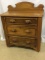 Three Drawer Walnut Commode