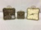 Lot of 3 Square Design Westclox Alarm Clocks-