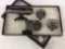 Lot of 4 Old Car Clocks Including