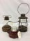 Lot of 3 Old Battery Operated Lanterns Including