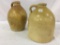 Lot of 2 Antique Stoneware One Gal. Jugs