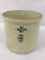 3 Gal Stoneware Crock Front Marked White Hall