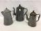 Lot of 3 Grey Granite Pieces Including