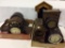 2 Boxes of Mantle Clocks & Empty Clock Cases