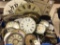 Lg. Box of Clock Parts-Mostly Clock
