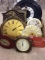 Lg. Box of Various Hanging Wall Clocks