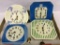 Lot of 4 Keywind Wall Hanging Clocks Including