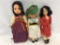 Lot of 3 Vintage Dolls - most International