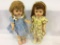 Lot of 2 Ideal Dolls 16 -17 inches tall