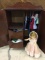 Wood Doll Wardrobe Cabinet with Ideal Doll 12