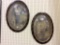 Lot of 2 Antique Oval Picture Frames w/