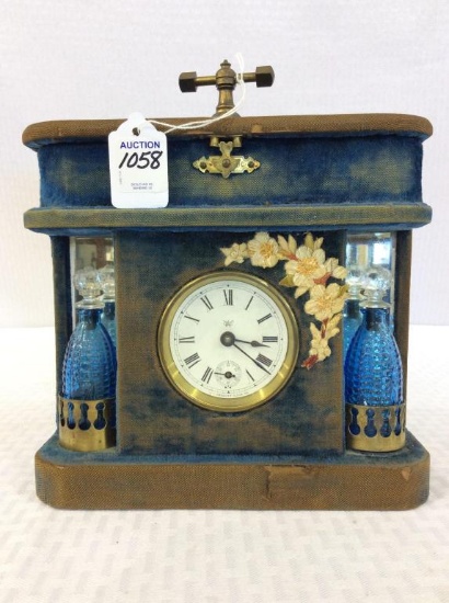 Waterbury Clock Co. Plush Toilette Clock