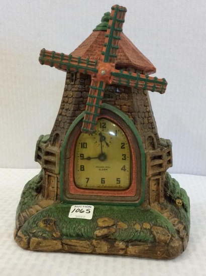 Lux Clock Mfg. Co. Village Mill Alarm Clock