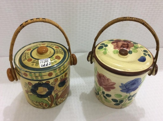 Lot of 2  Made in Japan Floral