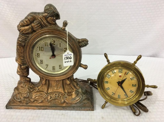 Lot of 2 Electrified Clocks in Working Order