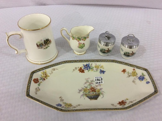 Lot of 5 Mostly Bone China Pieces