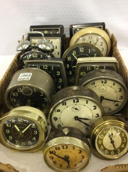 Lot of 14 Various Westclox Alarm Clocks