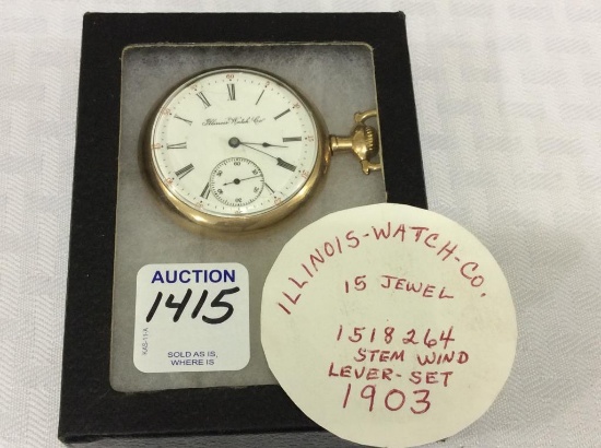 Illinois Watch Co.  1518264 Stem Wind