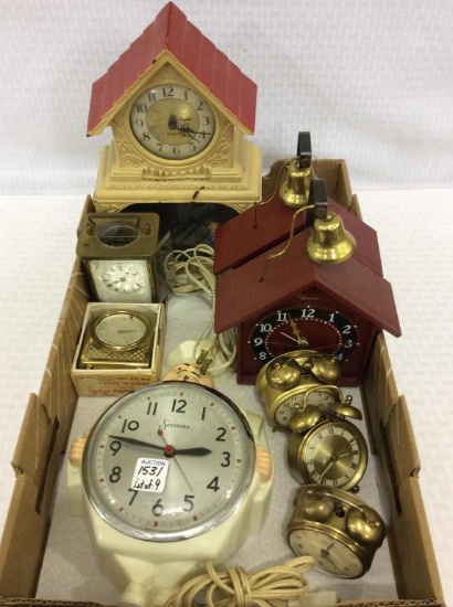 Lot of 9 Clocks Including Sessions Kitchen