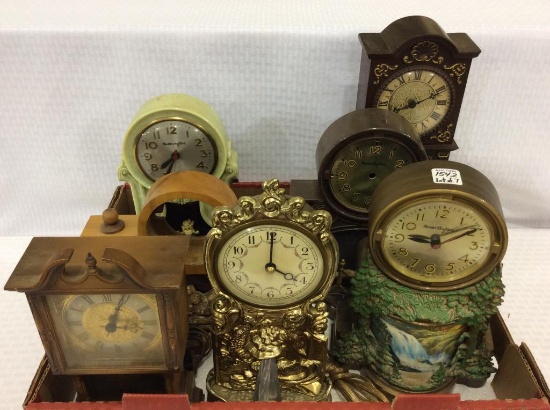 Lot of 7 Clocks Including Master Crafters